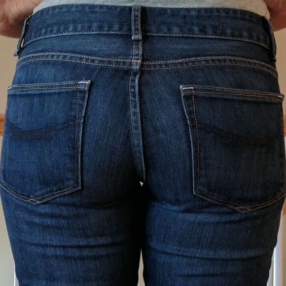 Vintage Y2K GAP Perfect Boot Blue Denim Flare Jeans 5 Pockets Women's Size 27/4a - Picture 2 of 4